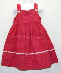 CHICKEN NOODLE Fall Red Dress Sz 4T